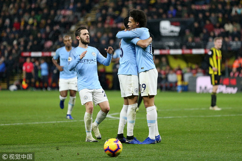  马赫雷斯任意球破门曼城客场小胜伯恩利豪取七连胜